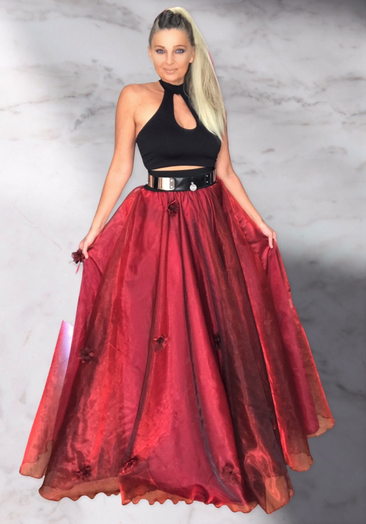 Dlouhá společenská sukně BOROS SK-L-ORG 06